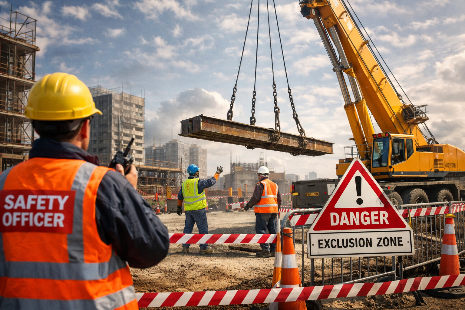 Safe Lifting Operations Planning, Roles & Exclusion Zones